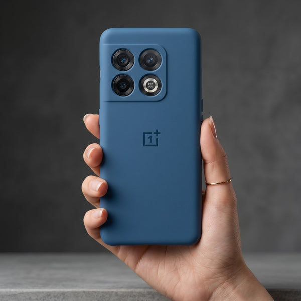 Blue Original Camera Silicone case for Oneplus 10 Pro