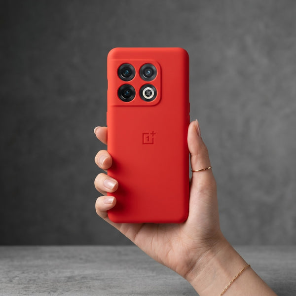 Red Original Camera Original Silicone case for Oneplus 10 Pro