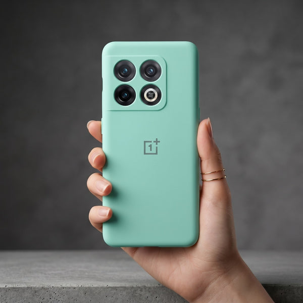 Light Blue Original Camera Original Silicone case for Oneplus 10 Pro