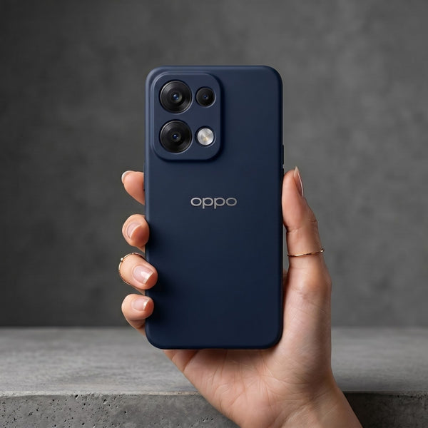 Dark Blue Camera Original Silicone case for Oppo Reno 13