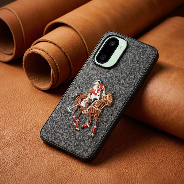 Black Leather Horse Rider OC Ornamented for Oneplus 15r