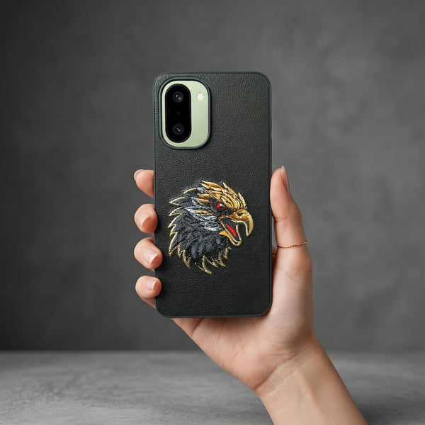 Black Leather Eagle OC Ornamented for Oneplus 15r