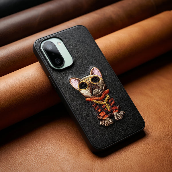 Black Leather Bulldog  OC Ornamented for Oneplus 15r
