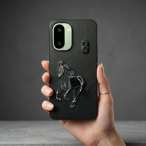Black Leather Horse No. 3 OC Ornamented for Oneplus 15r