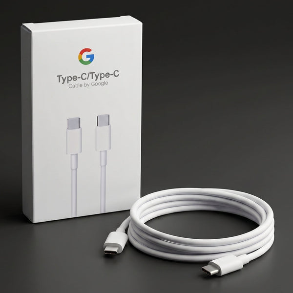 TheHatke White Type C to C Super Fast Charging & Quick Data Transfer Cable for Google