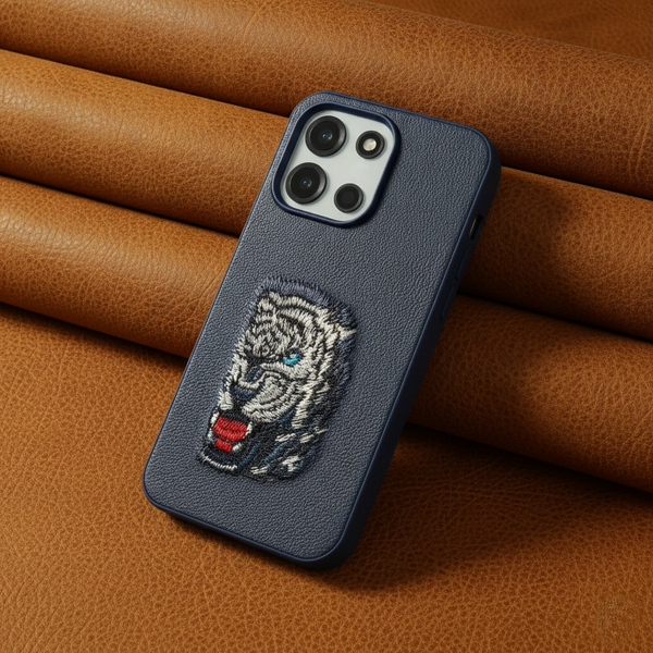 Blue Leather Blue Lion OC Ornamented for Oneplus Nord 6