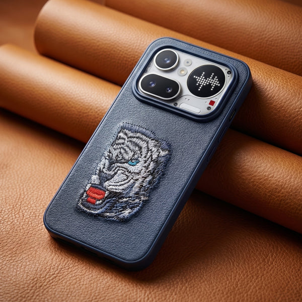 Blue Leather Blue Lion OC Ornamented for Nothing Phone 4A Pro