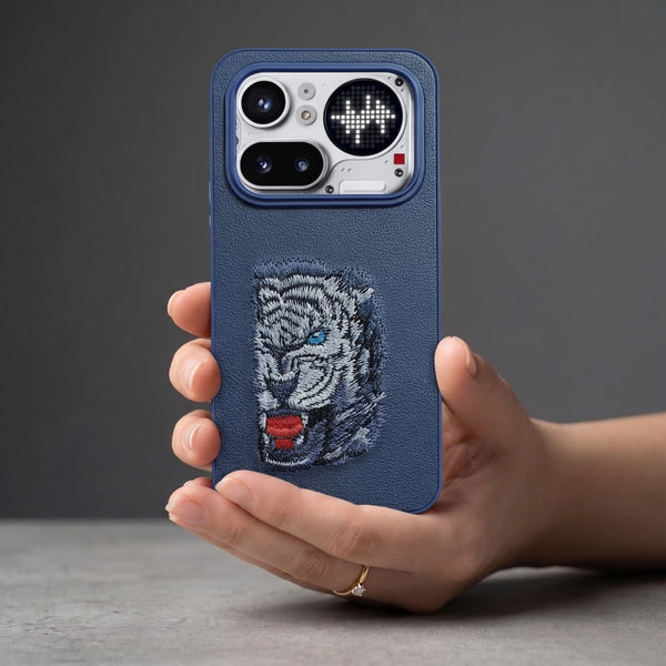 Blue Leather Blue Lion OC Ornamented for Nothing Phone 4A Pro