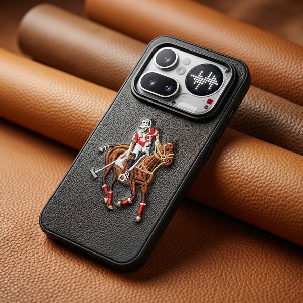 Black Leather Horse Rider OC Ornamented for Nothing Phone 4A Pro