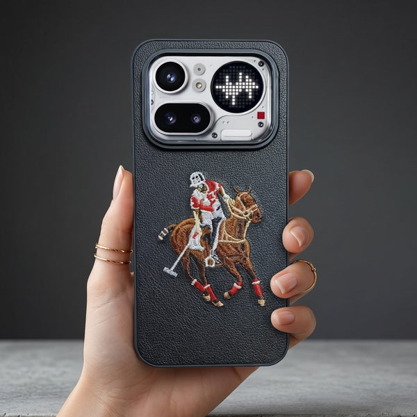 Black Leather Horse Rider OC Ornamented for Nothing Phone 4A Pro