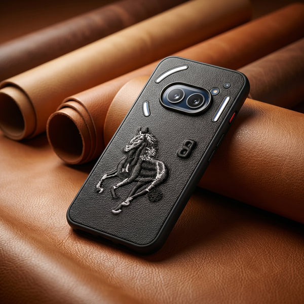 Black Leather Horse No. 3 OC Ornamented for  Nothing Phone 2a
