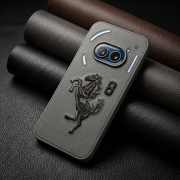 Grey Leather Horse No.8 OC Ornamented for  Nothing Phone 2a