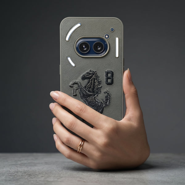 Grey Leather Horse No.8 OC Ornamented for  Nothing Phone 2a