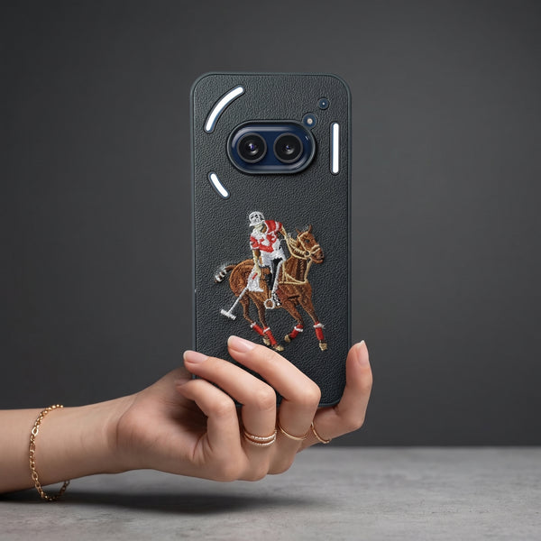 Black Leather Horse Rider OC Ornamented for  Nothing Phone 2a