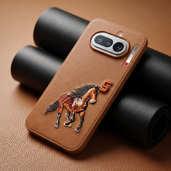 Brown Leather Horse No. 5 OC Ornamented for Nothing Phone 4a