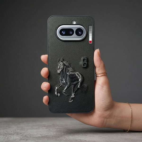 Black Leather Horse No. 3 OC Ornamented for Nothing Phone 4a