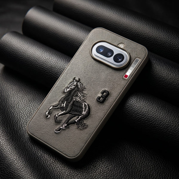 Grey Leather Horse No. 3 OC Ornamented for  Nothing Phone 4a