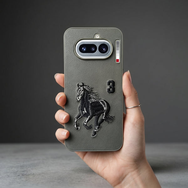 Grey Leather Horse No. 3 OC Ornamented for  Nothing Phone 4a