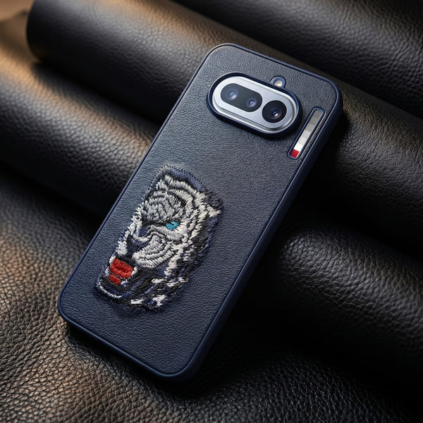 Blue Leather Blue Lion OC Ornamented for  Nothing Phone 4a