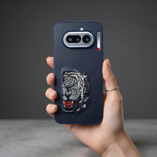 Blue Leather Blue Lion OC Ornamented for  Nothing Phone 4a