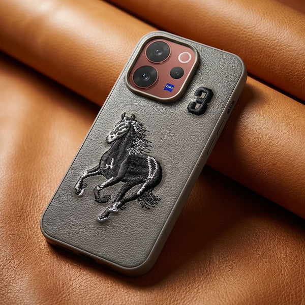 Grey Leather Horse No. 3 OC Ornamented for Vivo V70