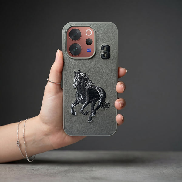 Grey Leather Horse No. 3 OC Ornamented for Vivo V70