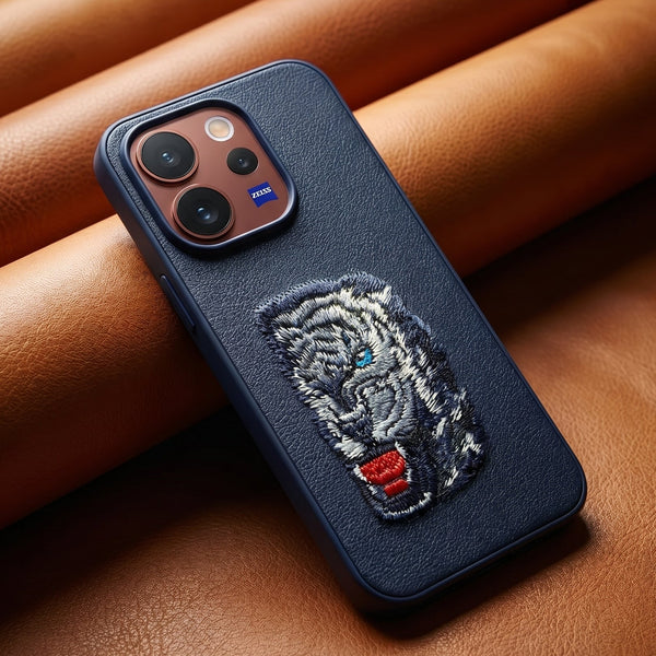 Blue Leather Blue Lion OC Ornamented for Vivo V70