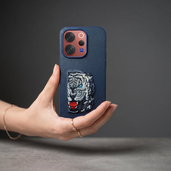Blue Leather Blue Lion OC Ornamented for Vivo V70