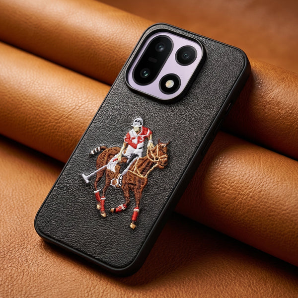 Black Leather Horse Rider OC Ornamented for Oneplus 15
