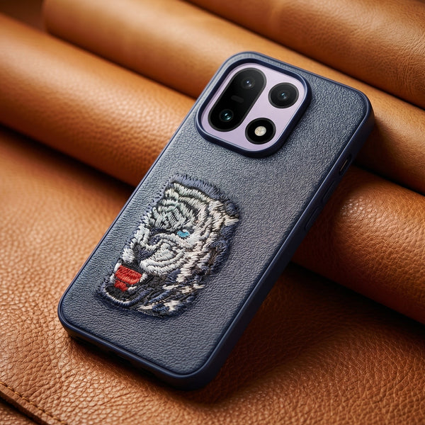 Blue Leather Blue Lion OC Ornamented for Oneplus 15
