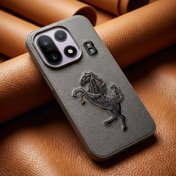 Grey Leather Horse No.8 OC Ornamented for Oneplus 15