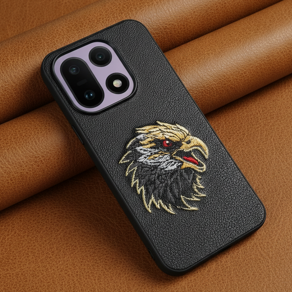 Black Leather Eagle OC Ornamented for Oneplus 15