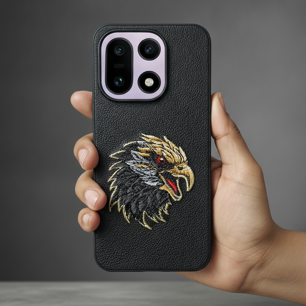 Black Leather Eagle OC Ornamented for Oneplus 15