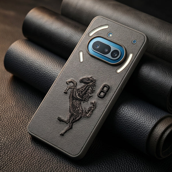 Grey Leather Horse No.8 OC Ornamented for Nothing Phone 3a