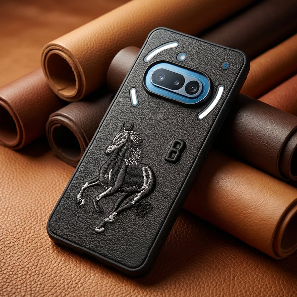 Black Leather Horse No. 3 OC Ornamented for Nothing Phone 3a