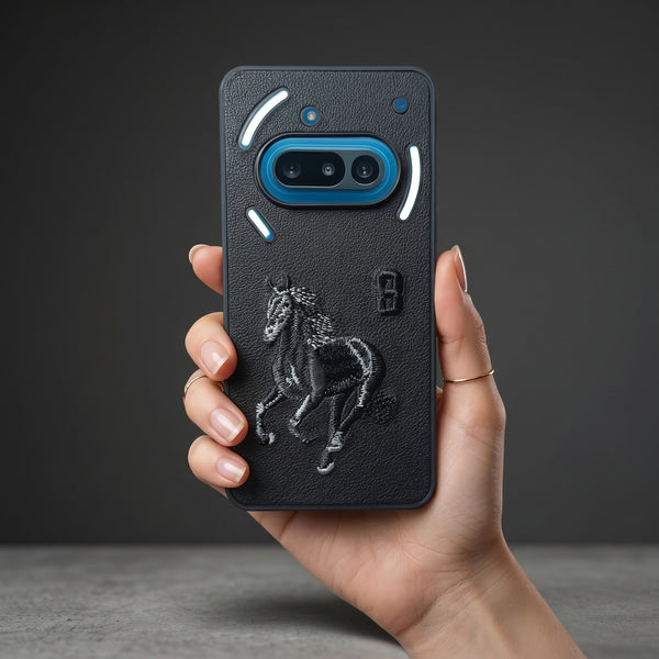 Black Leather Horse No. 3 OC Ornamented for Nothing Phone 3a