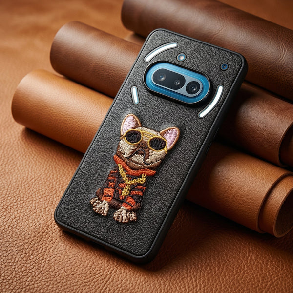 Black Leather Bulldog  OC Ornamented for Nothing Phone 3a