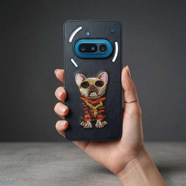Black Leather Bulldog  OC Ornamented for Nothing Phone 3a
