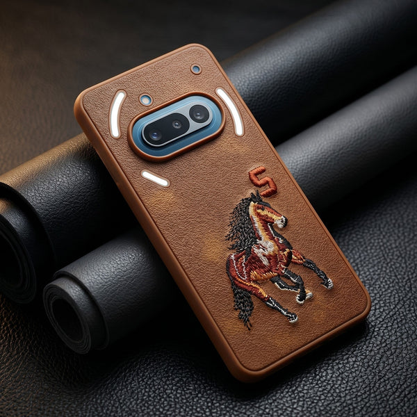 Brown Leather Horse No. 5 OC Ornamented for Nothing Phone 3a