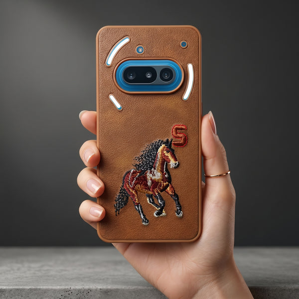 Brown Leather Horse No. 5 OC Ornamented for Nothing Phone 3a