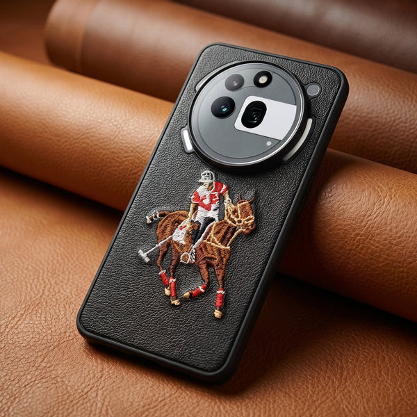 Black Leather Horse Rider OC Ornamented for  Nothing Phone 3A Pro