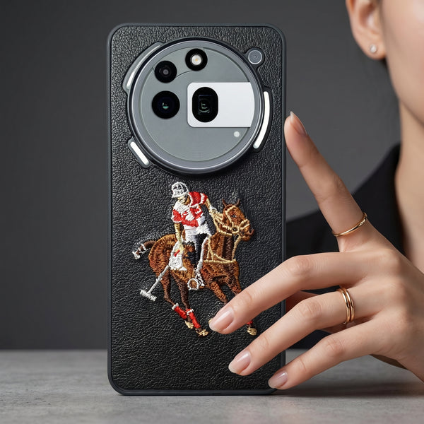 Black Leather Horse Rider OC Ornamented for  Nothing Phone 3A Pro