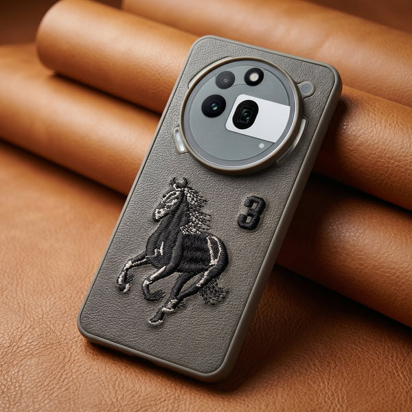 Grey Leather Horse No. 3 OC Ornamented for Nothing Phone 3A Pro