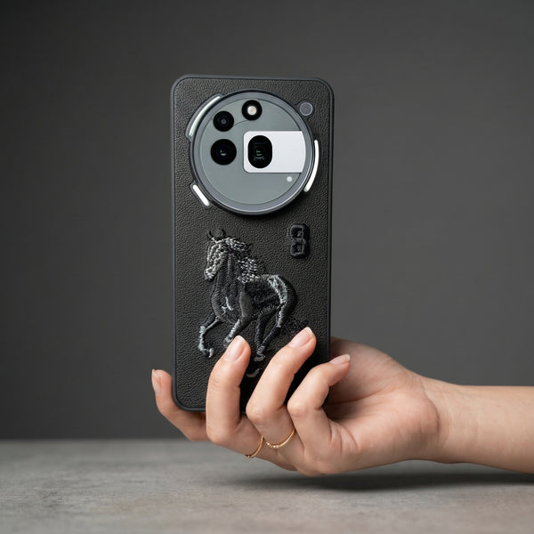 Black Leather Horse No. 3 OC Ornamented for  Nothing Phone 3A Pro