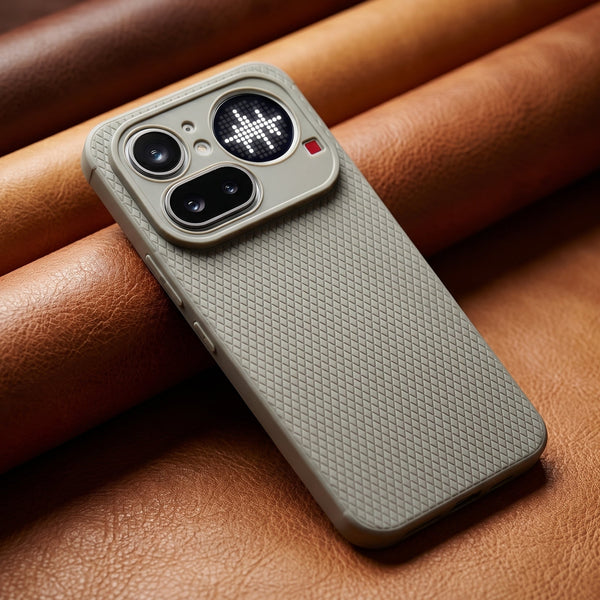 Grey Line Wave Silicone Case for Nothing Phone 4A Pro