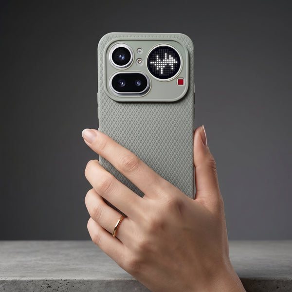 Grey Line Wave Silicone Case for Nothing Phone 4A Pro