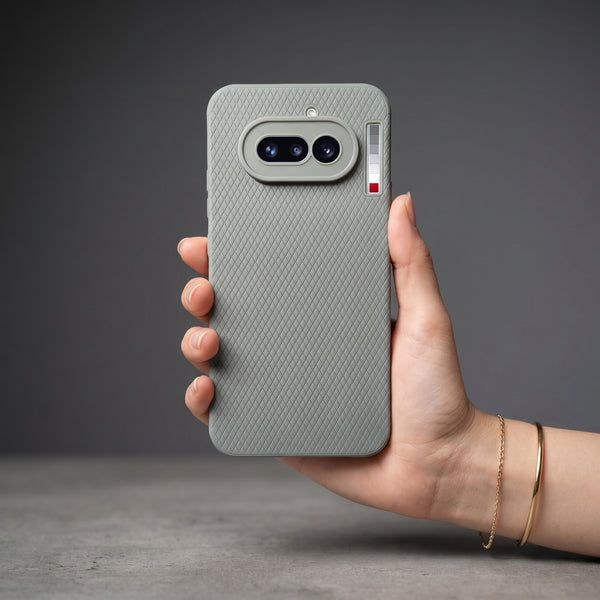 Grey Line Wave Silicone Case for Nothing Phone 4A