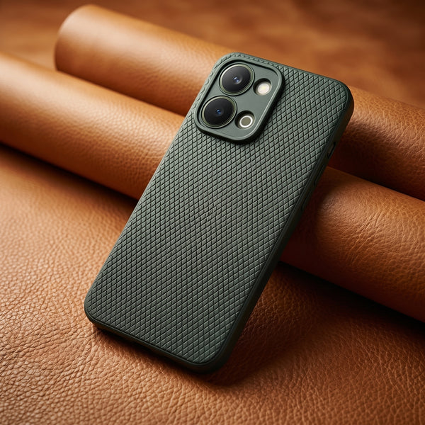 Black Line Wave Silicone Case for Vivo T5X