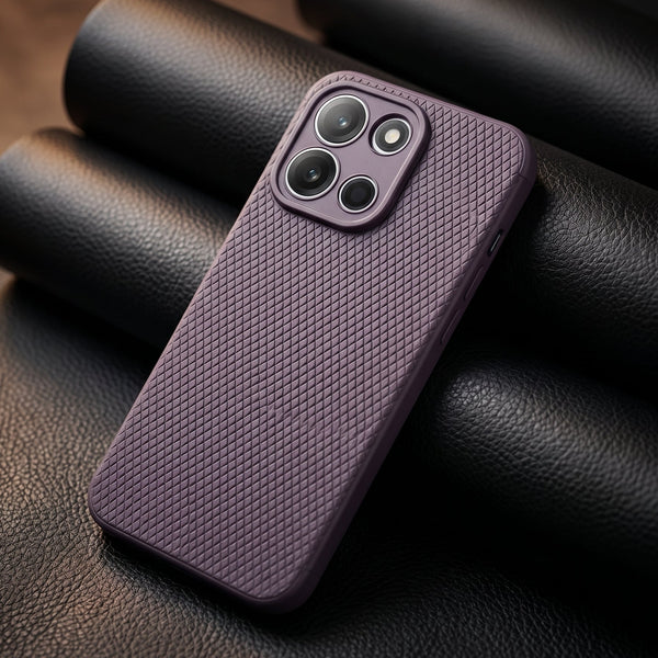 Deep Purple Line Wave Silicone Case for Oneplus Nord 6