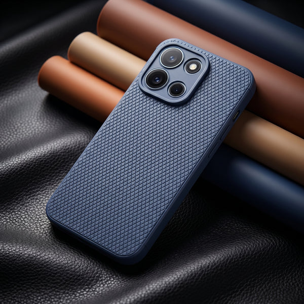 Dark Blue Line Wave Silicone Case for Oneplus Nord 6